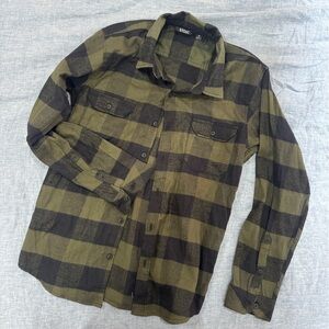 Stoic Green and Black Plaid Shirt